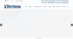 Desktop Screenshot of demainechiropractic.com